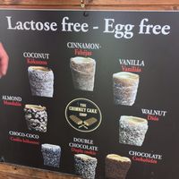 Chimney cake stand  at Kurtoskalacs The Chimney Cake Shop in Budapest