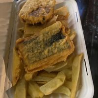 Tofish supper at The Kent Fish & Chip Shop in Glasgow