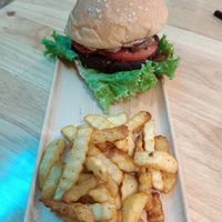 Loving burger at Loving Vegan in Da Nang