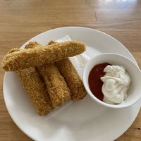 Mozzarella sticks!  at Loving Vegan in Da Nang