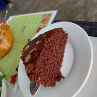 Chocolate cake at Loving Vegan in Da Nang