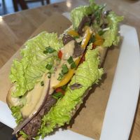 Steak patty  at Loving Vegan in Da Nang