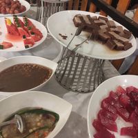 Buffet desserts at Loving Vegan in Da Nang