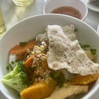 Special local noodle  at Loving Vegan in Da Nang