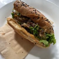 Cheese steak (I ate the other half already)   at Loving Vegan in Da Nang