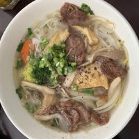 Pho - the vegan meat pleased my carnivorous friend  at Loving Vegan in Da Nang