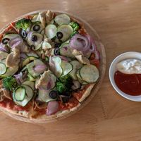 Mushroom Pizza at Loving Vegan in Da Nang