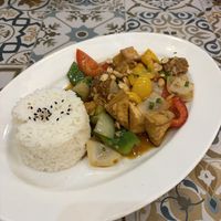 Szechuan tofu  at Loving Vegan in Da Nang