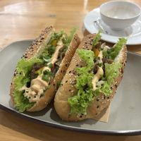 Philly cheese sandwich  at Loving Vegan in Da Nang