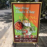 Outside at Loving Vegan in Da Nang