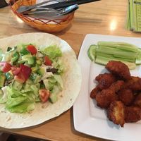 Gyro (left) and cauliflower tempura (soooo tasty, must try!) at Loving Vegan in Da Nang
