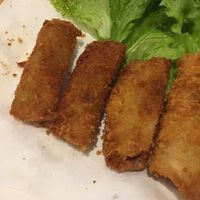 Crispy spring rolls at Loving Vegan in Da Nang