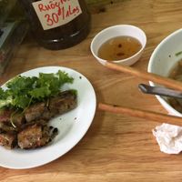 Noodle spring roll at Pho Chay in Hanoi