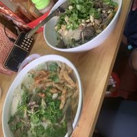 Special pho and dry pho - both so good! at Pho Chay in Hanoi