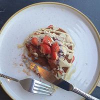 Vegan pancakes at Leen's in Dubai