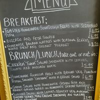 Menu - August 2021 at Green Earth in Bedford