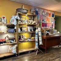 Items for sale by local artists and independent businesses   at Green Earth in Bedford