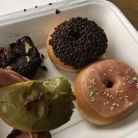 Donuts and brownie +++ to go  at EnVie Vegan in Geneva