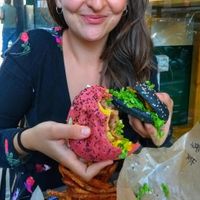 A little snapshot from a mid-meal moment.  at EnVie Vegan in Geneva