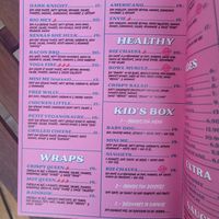 Menu at EnVie Vegan in Geneva