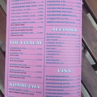 Menu at EnVie Vegan in Geneva