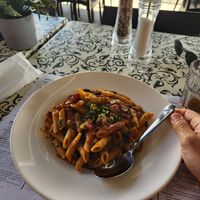 Gio (pasta with veggies) at La Bella Vita in Porto Covo