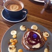 pan cake stack (vegan & gluten-free) at Franco in San Jose