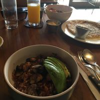 Gallo Pinto (normally vegetarian.. made it vegan) at Franco in San Jose