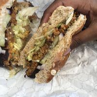 Black bean burger  at Mikkey's Retro Grill in Chicago