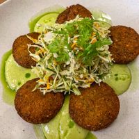 Chickpea croquettes   at Piato in Crete