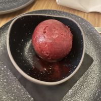 Wild berry sorbet  at Piato in Crete