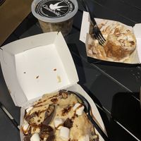i forget what its called, nutty something, really sweetbbut gooddd & cookie dough & almost gome but smores! not overly sweet, soo fluffy at Cinnaholic in Gilbert