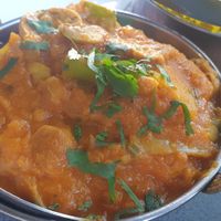 Mushroom masala at Sargun Indian Tandoori in Bendigo