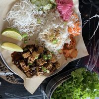 Fresh lettuce wraps with tofu 😍  at BLAKE in Canmore