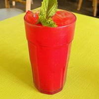 Watermelon mint agua fresca  at Hijo De Su Madre in Los Angeles