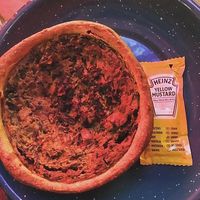 Vegan quiche  at Sala Equis in Madrid