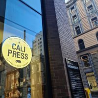 From the outside at Cali Press in Sydney