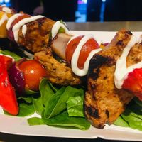 Skewered Cajun chicken - from Social Meda at Soul Shack Vegan Grill in Newcastle Upon Tyne