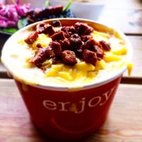 Macc no cheese with bacon bits at Soul Shack Vegan Grill in Newcastle Upon Tyne