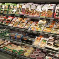 Vegetarian/vegan section at FOOBY in Lausanne