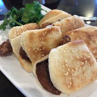 Sesame bread with pork! at Vege Valley Restaurant in San Gabriel