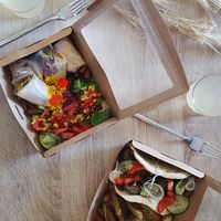 Take out 
Menus changes every week always fresh organic & homemade at SLOW in Soorts-hossegor
