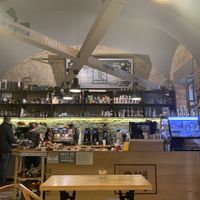 The bar at 9BAR in Budapest