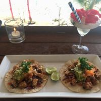 Avocado Tempeh tacos  at The Sand in Lembongan