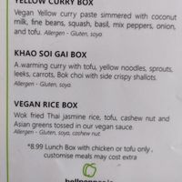 Vegan lunch boxes at Bell Pepper in Waterford
