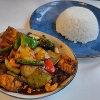 Vegan cashew and chilli at Bell Pepper in Waterford