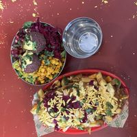 Loaded fries and the root health bowl, delicious!  at En Root in South West London