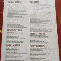 Current menu 10/26 at En Root in South West London