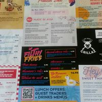 Menu at The Palm in Sunderland