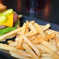 Impossible burger at Warehouse Bar and Grill in Boston